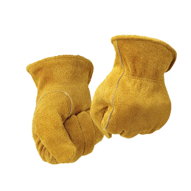 Cowhide Leather Work Gloves for Construction 2