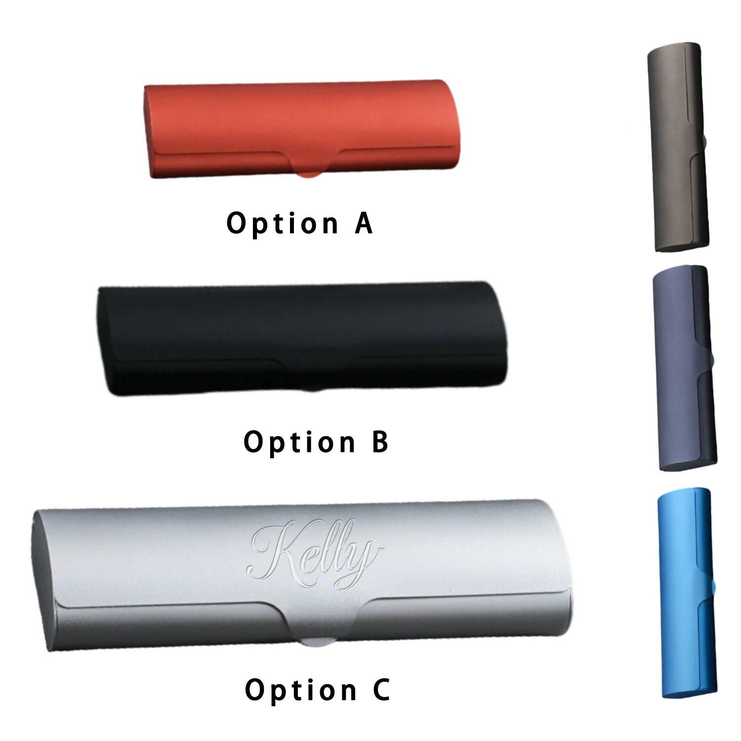 Portable Aluminum Hard Shell Eyeglasses Case 2