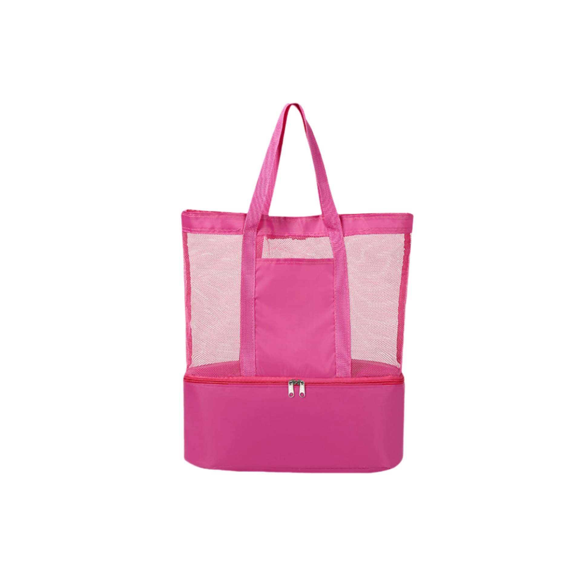 Oversized Mesh Beach Tote Bag with Wet/Dry and Cooler 2
