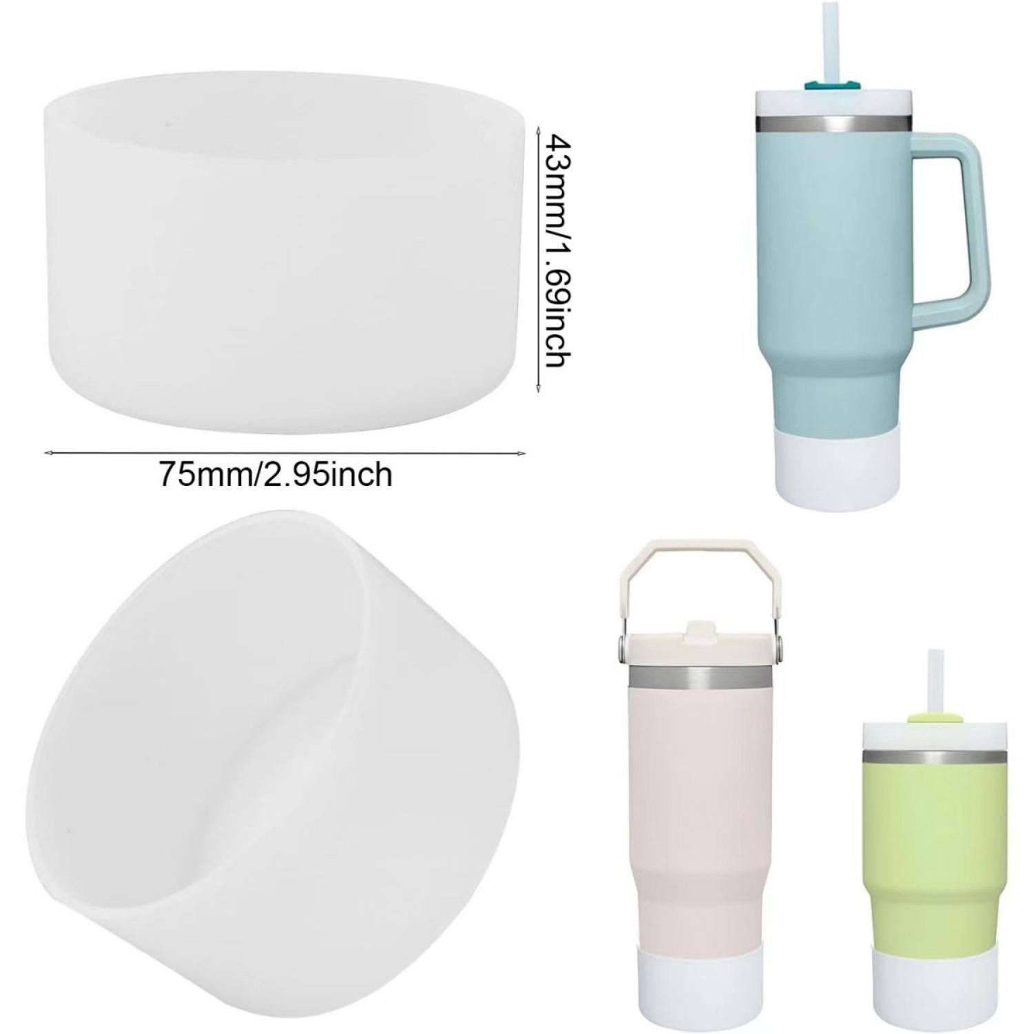 Water Bottles Silicone Protective Bottom Cover 22
