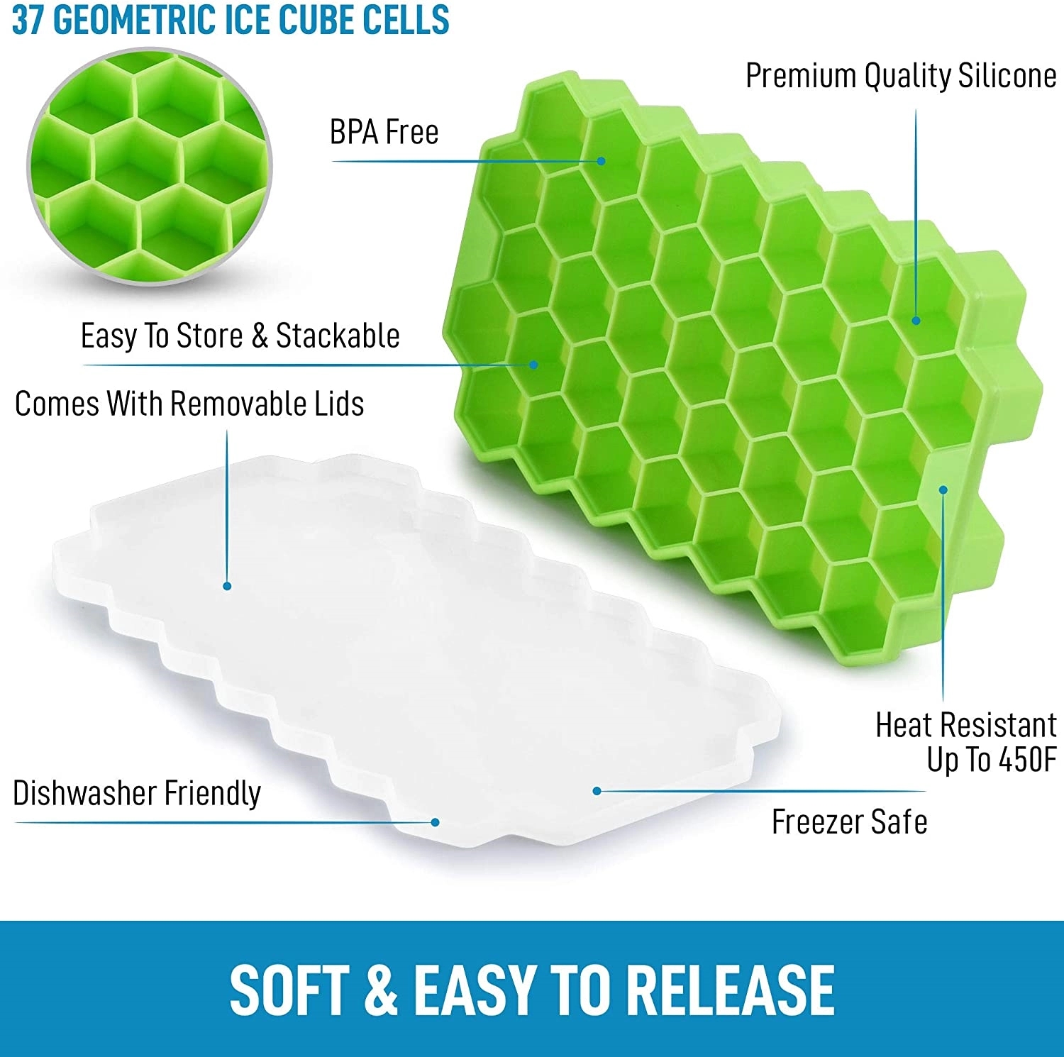 Honeycomb Silicone Ice Mould 3