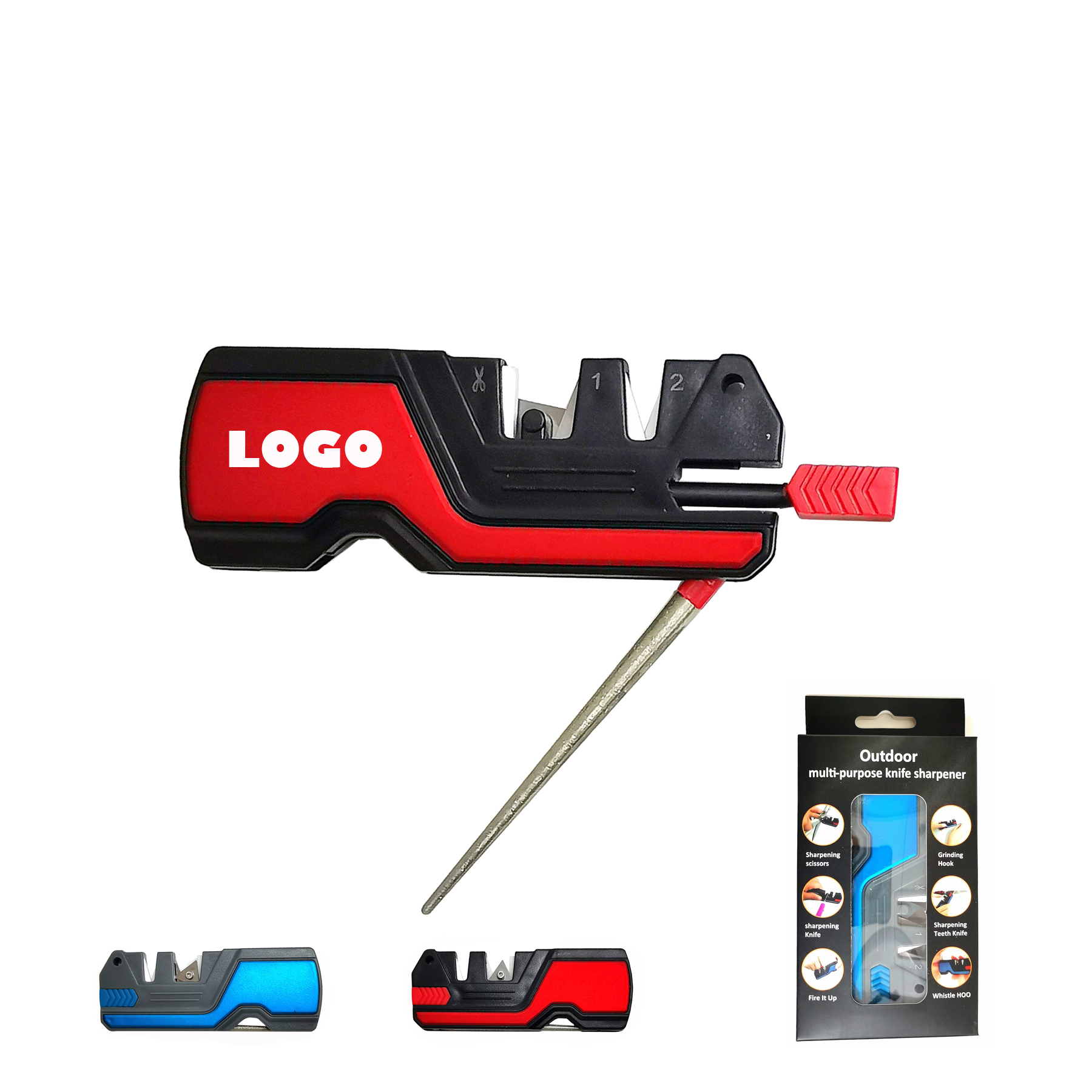 6 In 1 Pocket Camping Knife Sharpener 2