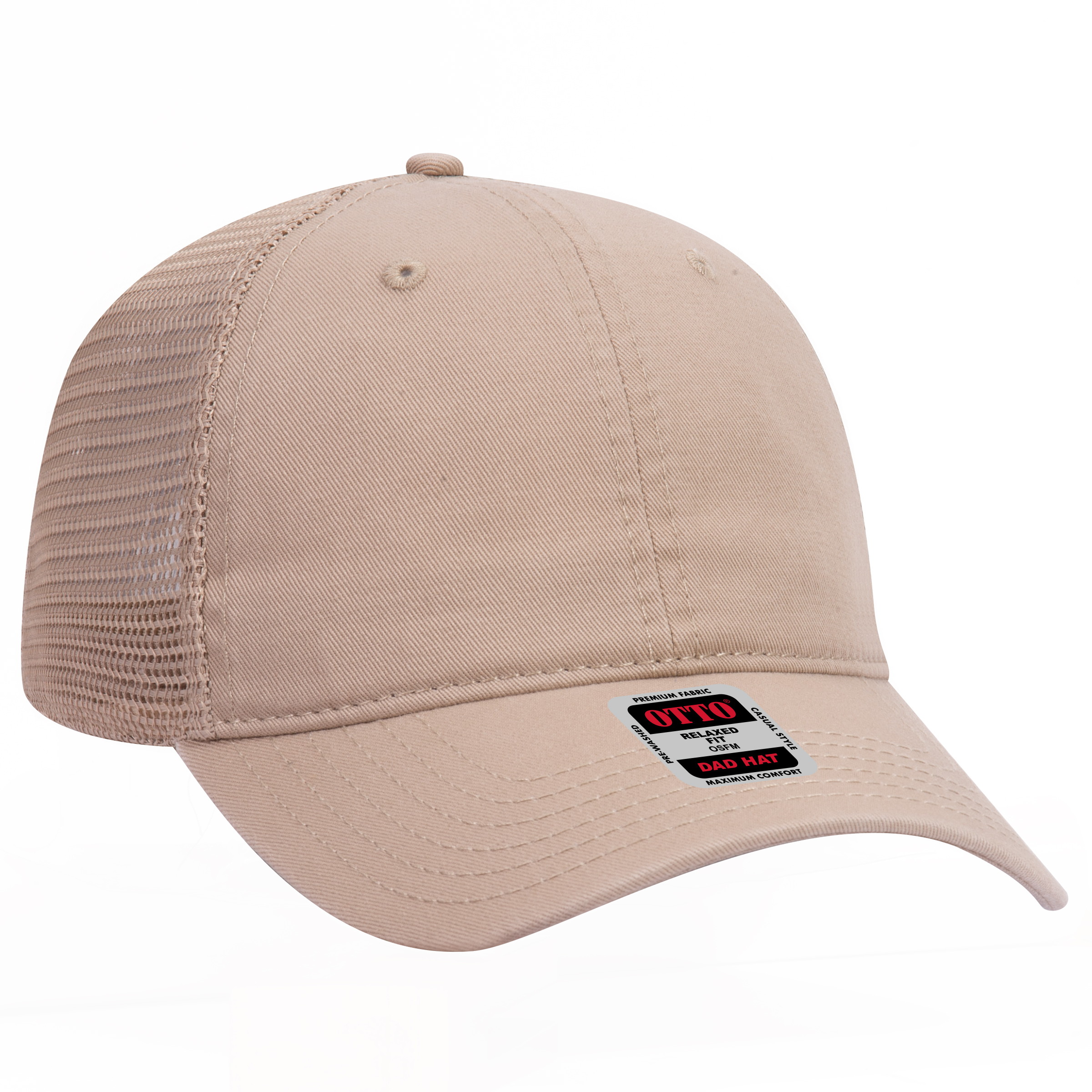 OTTO CAP® 6 Panel Low Profile Mesh Back Trucker Dad Hat 27