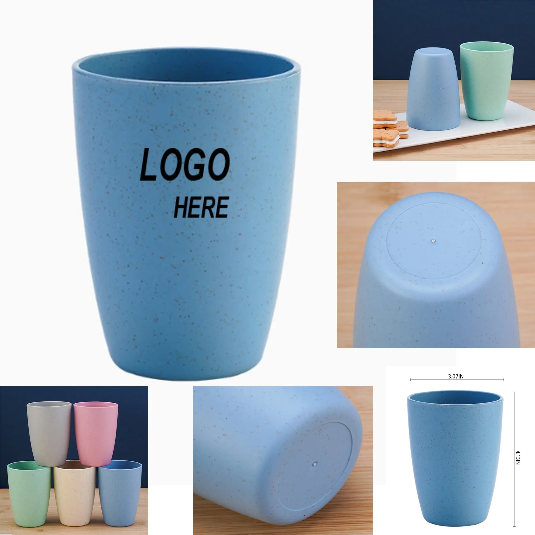 Eco-Friendly Wheat Straw Portable Travel Mug 5