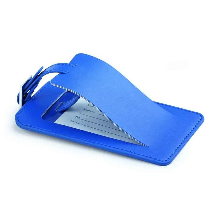 Leather Luggage Bag Case Tags, custom luggage tag with logo imprint 7