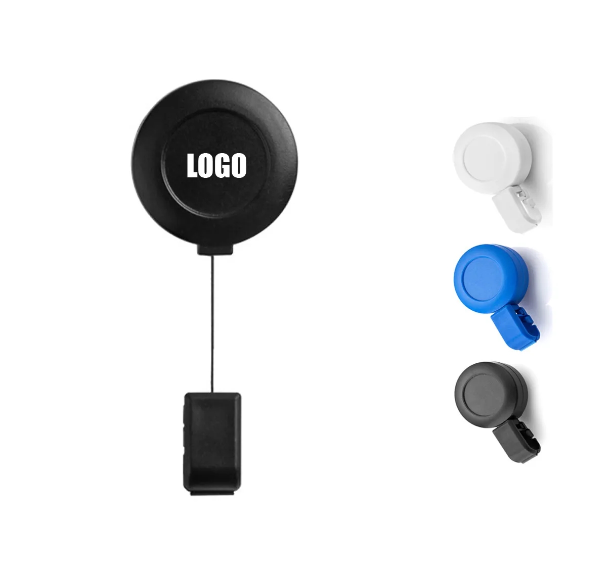 Retractable Badge Holders with Carabiner Reel Clip 2