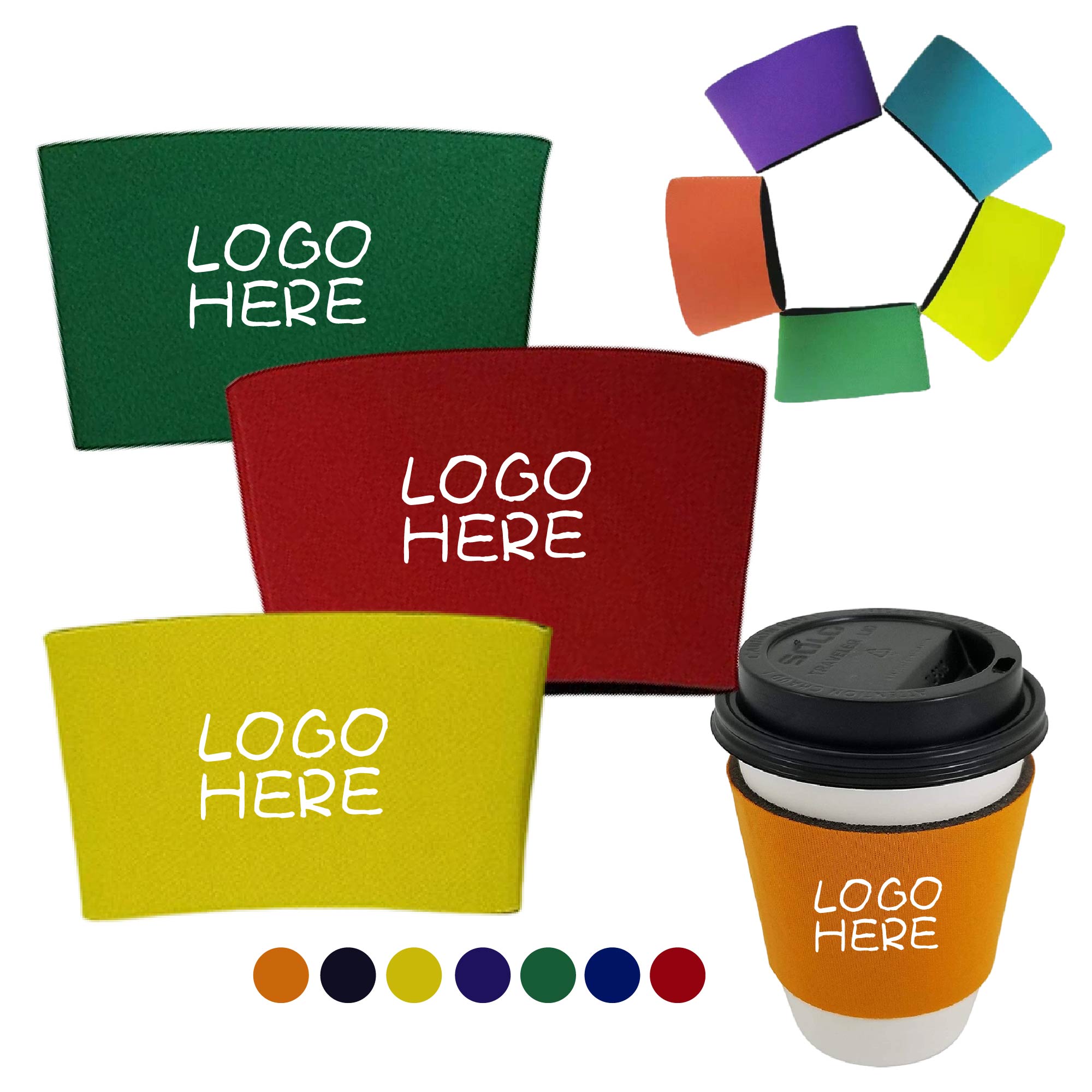 Grip Cup Sleeves, custom koozie with logo imprint 2