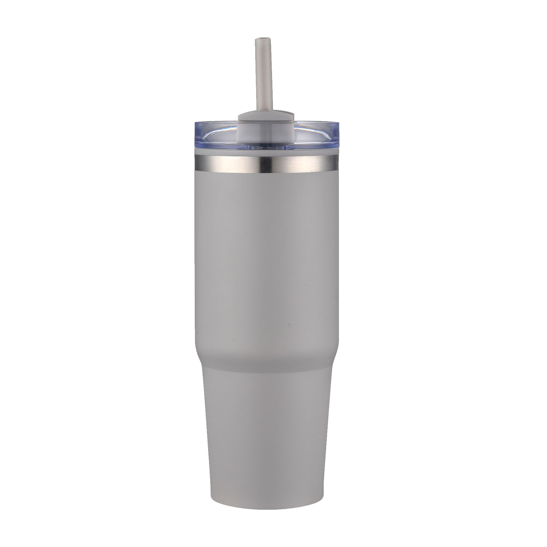 30 oz. PP Inner Double Wall Insulated Travel Mug w/Straw & Twist Closure Lid 5