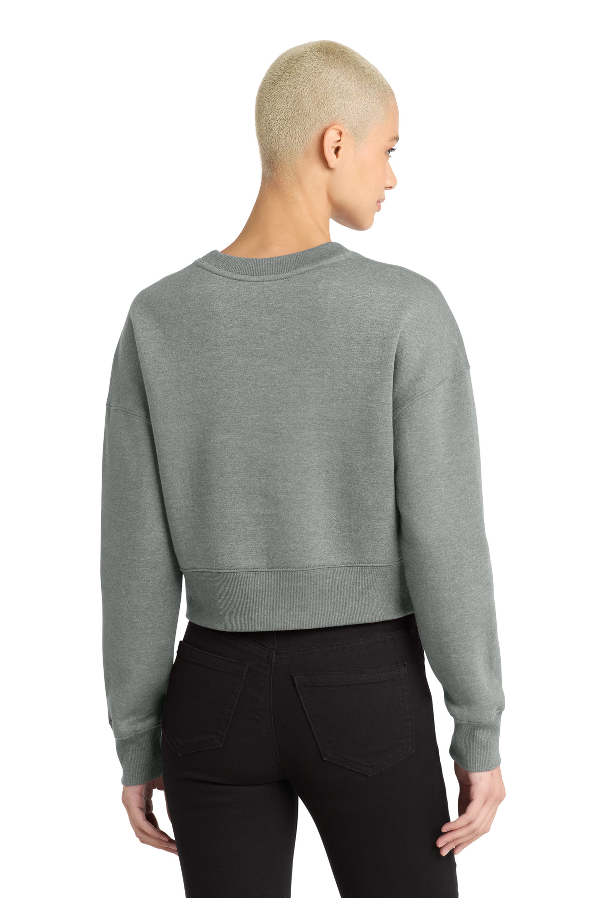 District Women's Perfect Weight Fleece Cropped Crew DT1105 50