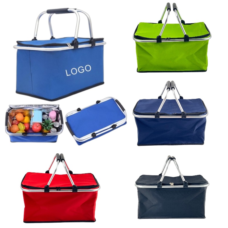 Folding Insulated Picnic Basket 1