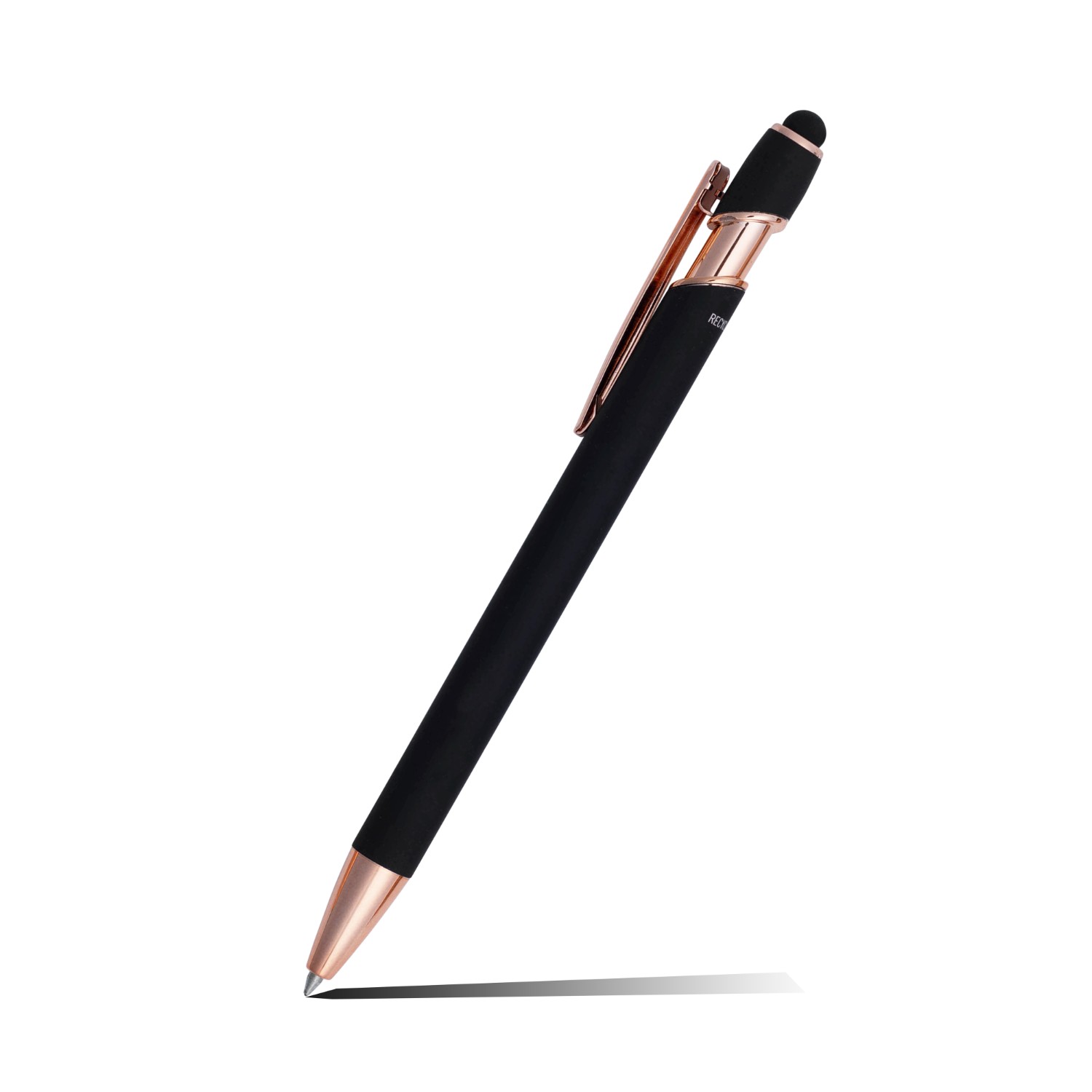 Lexi Stylus Satin Soft Touch Gel Click Pen - Rose Gold (Recycled Aluminum) 9