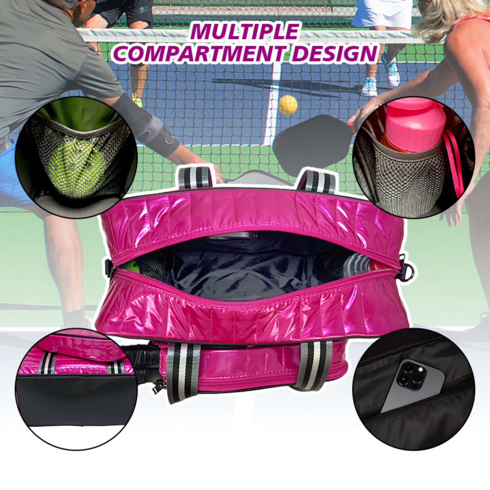 Crossbody Sling Pickleball Bag 15