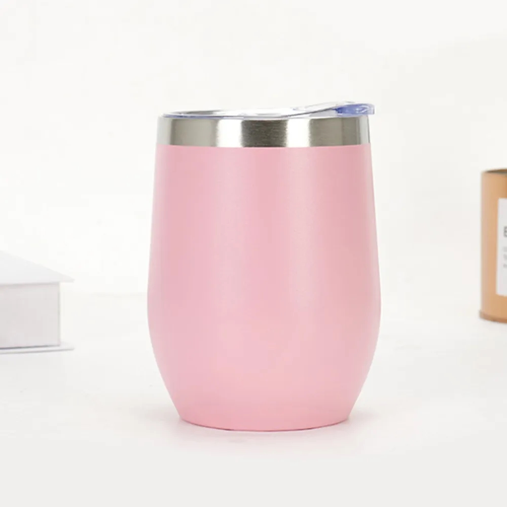 Stainless Steel Wine Tumbler with Lid Insulated Travel Mug 19