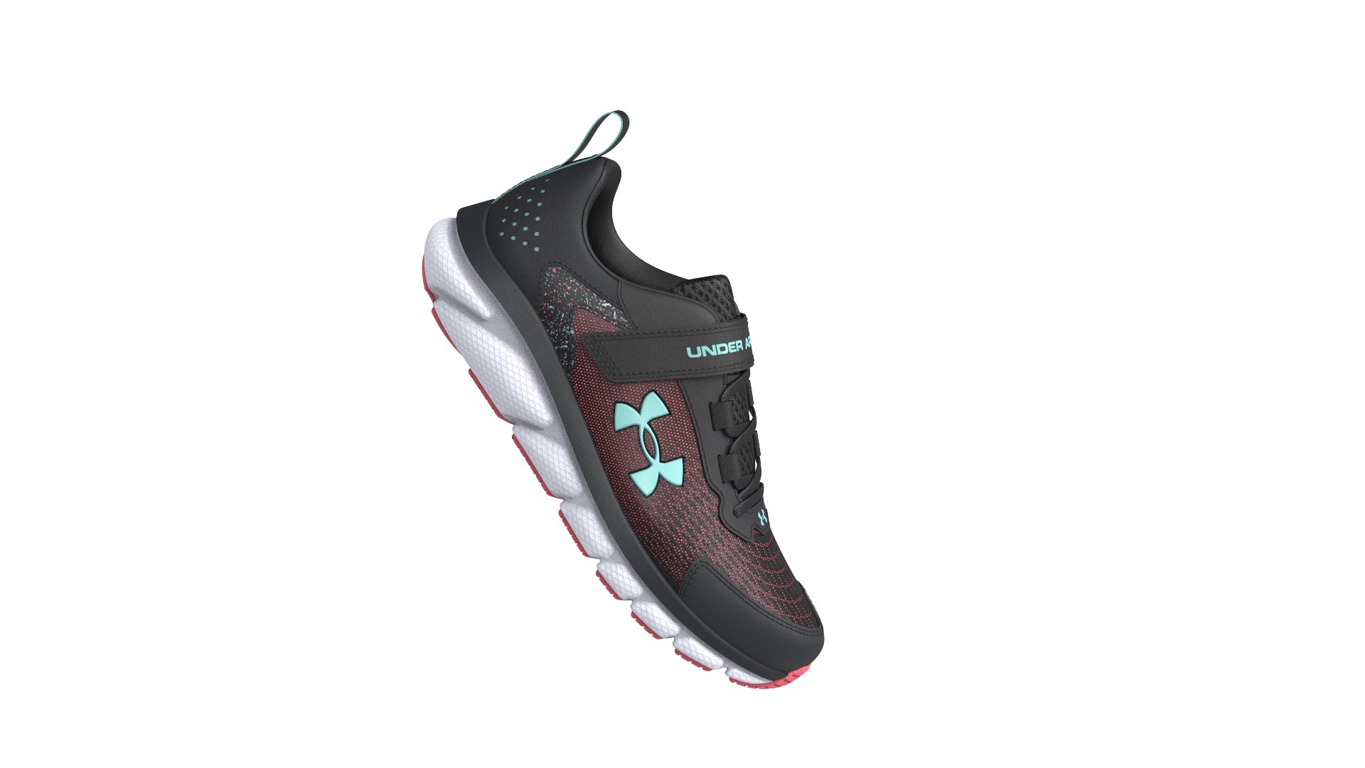 Girls' Pre-School UA Assert 9 AC Paint Splatter Running Shoes, custom youth shirt with logo imprint 3