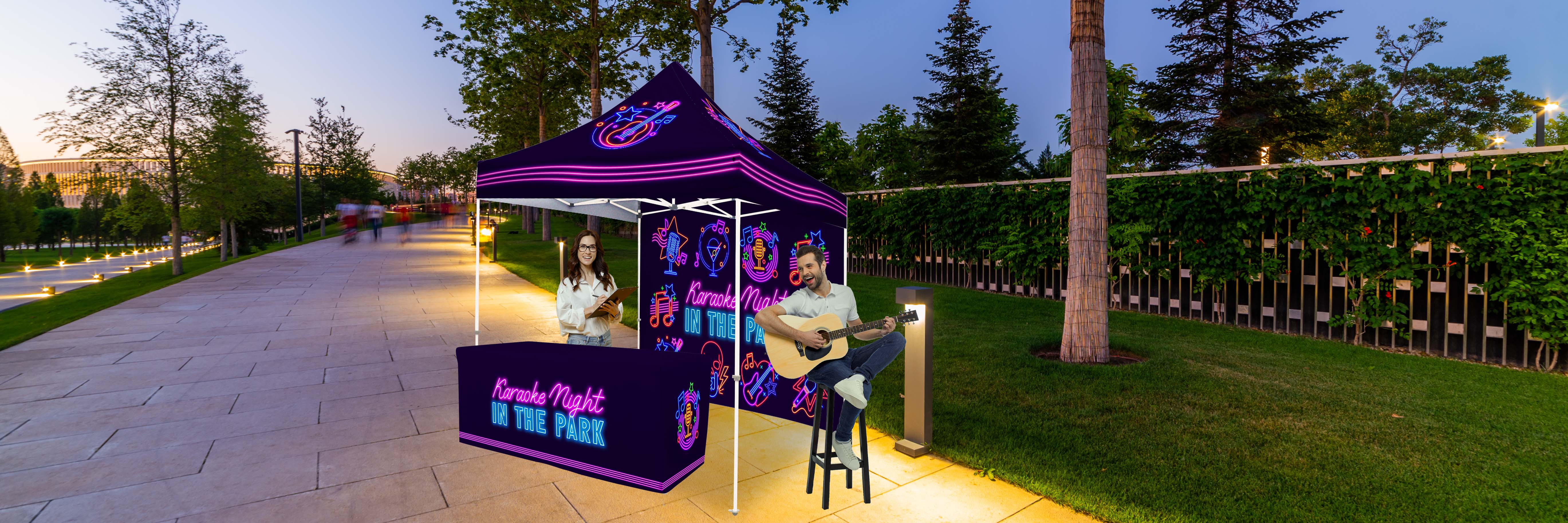 10' Tent Full Wall (Dye Sublimated, Single-Sided) 3