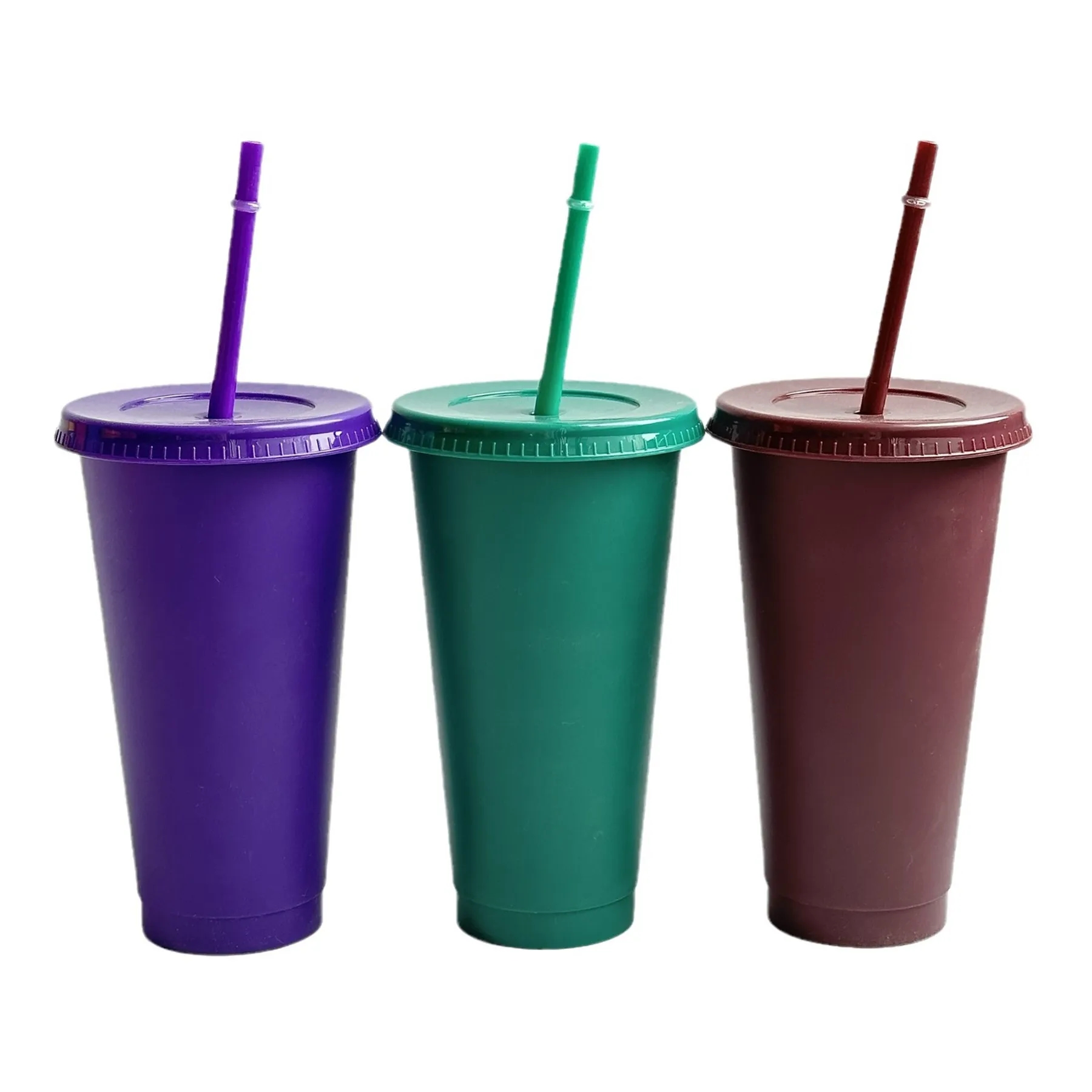 24 Oz. Wall Water Cup with Lid and Straw 3