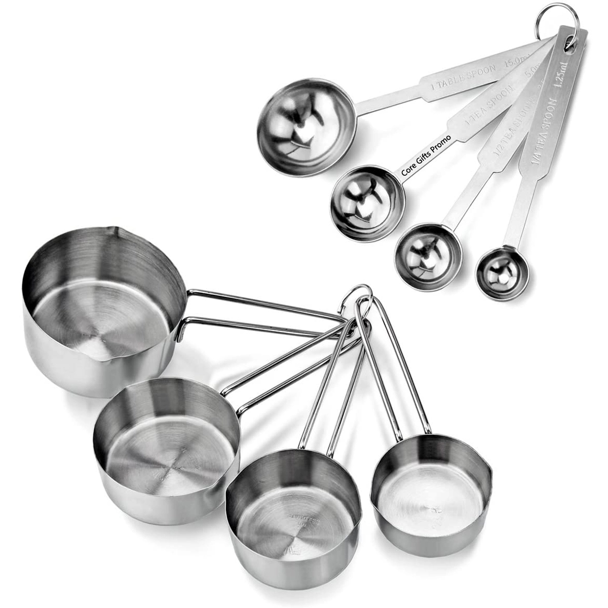 Stainless Steel Measuring Spoons and Cups Combo 2