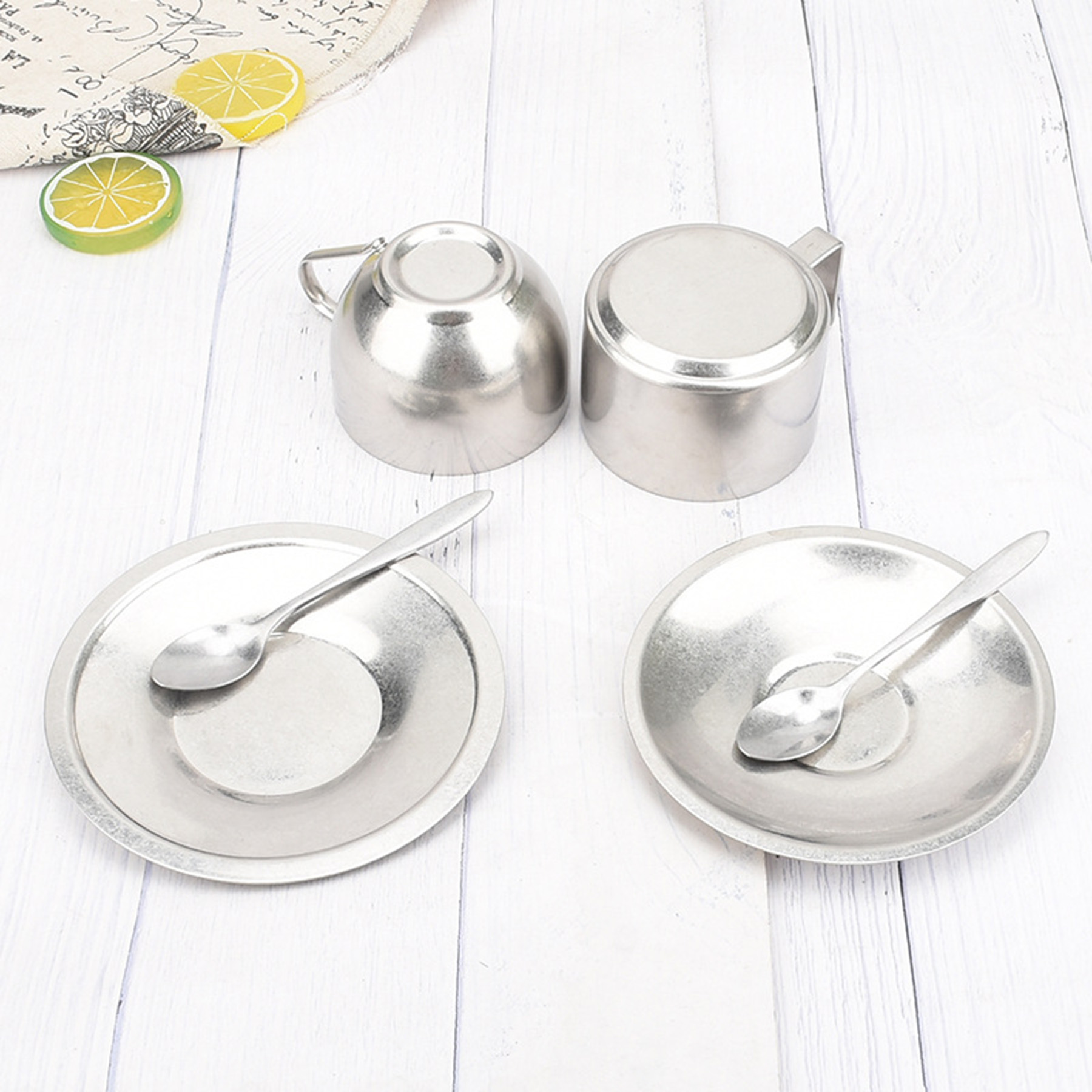 Stainless Steel Coffee Cup Set 3