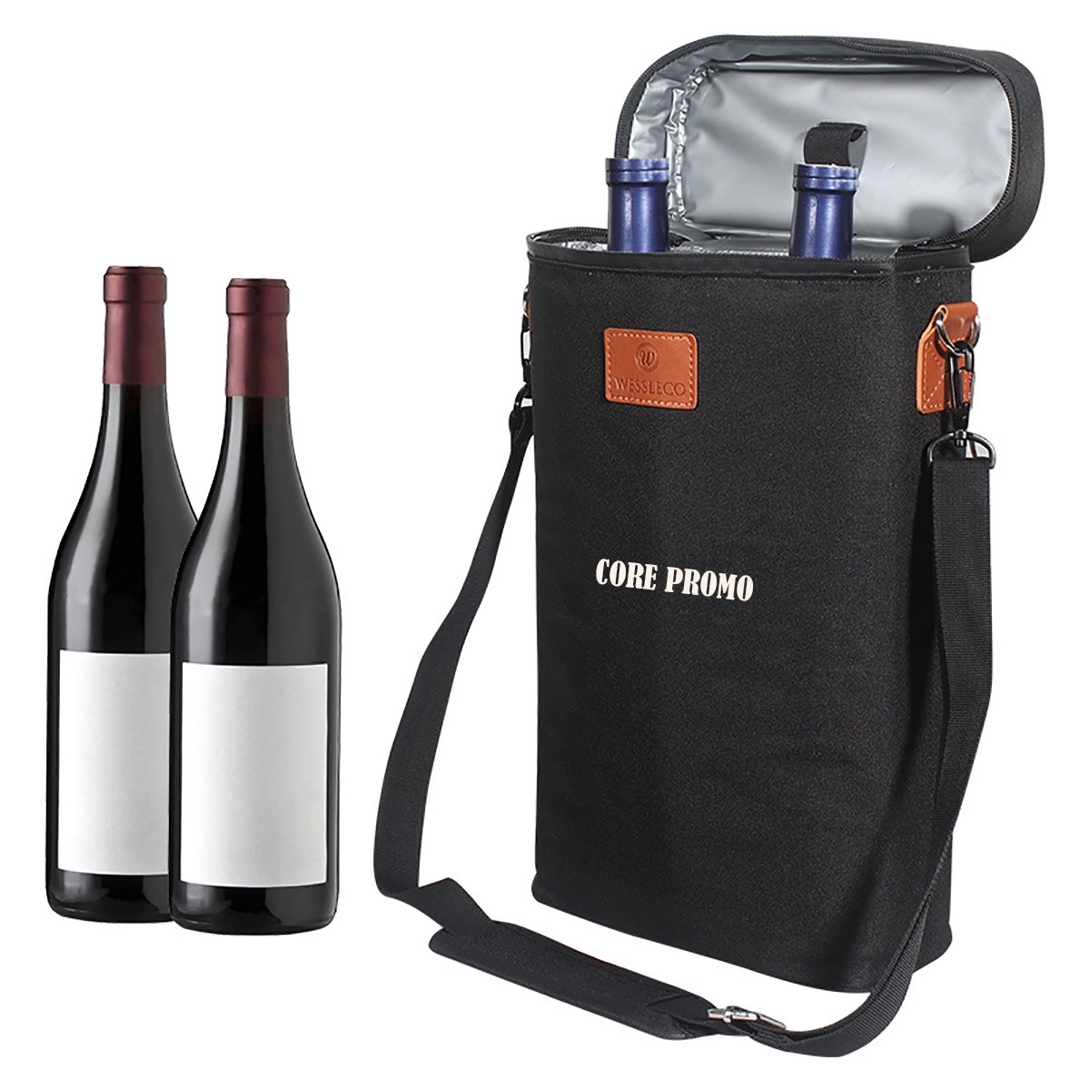 2 Bottle Wine Tote Cooler Bag 2