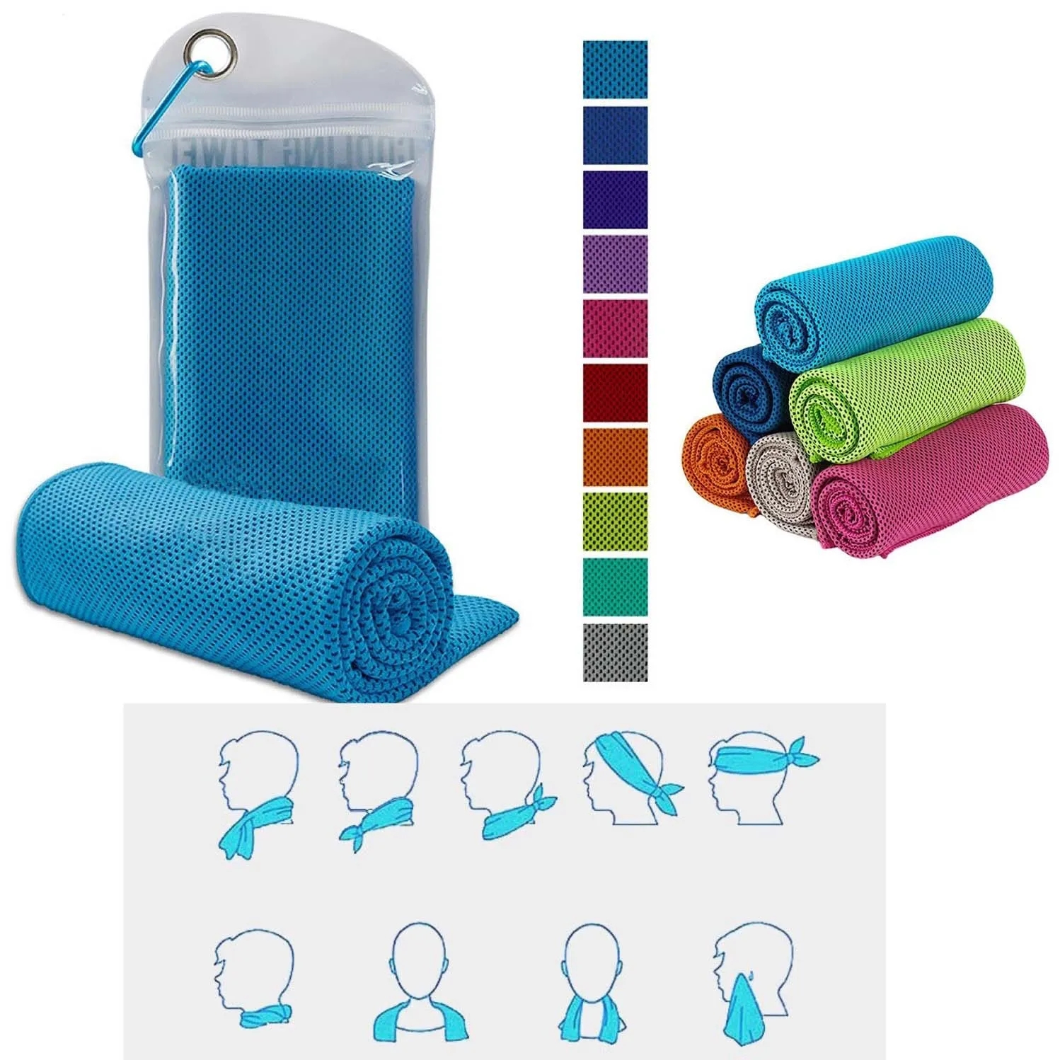 Multifunctional Cooling Microfiber Towels 2