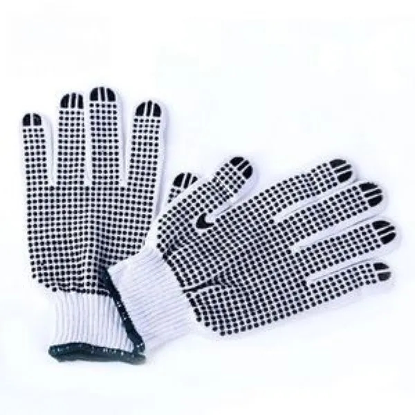 Anti-Slip Knitted PVC Dots Work Glove 1