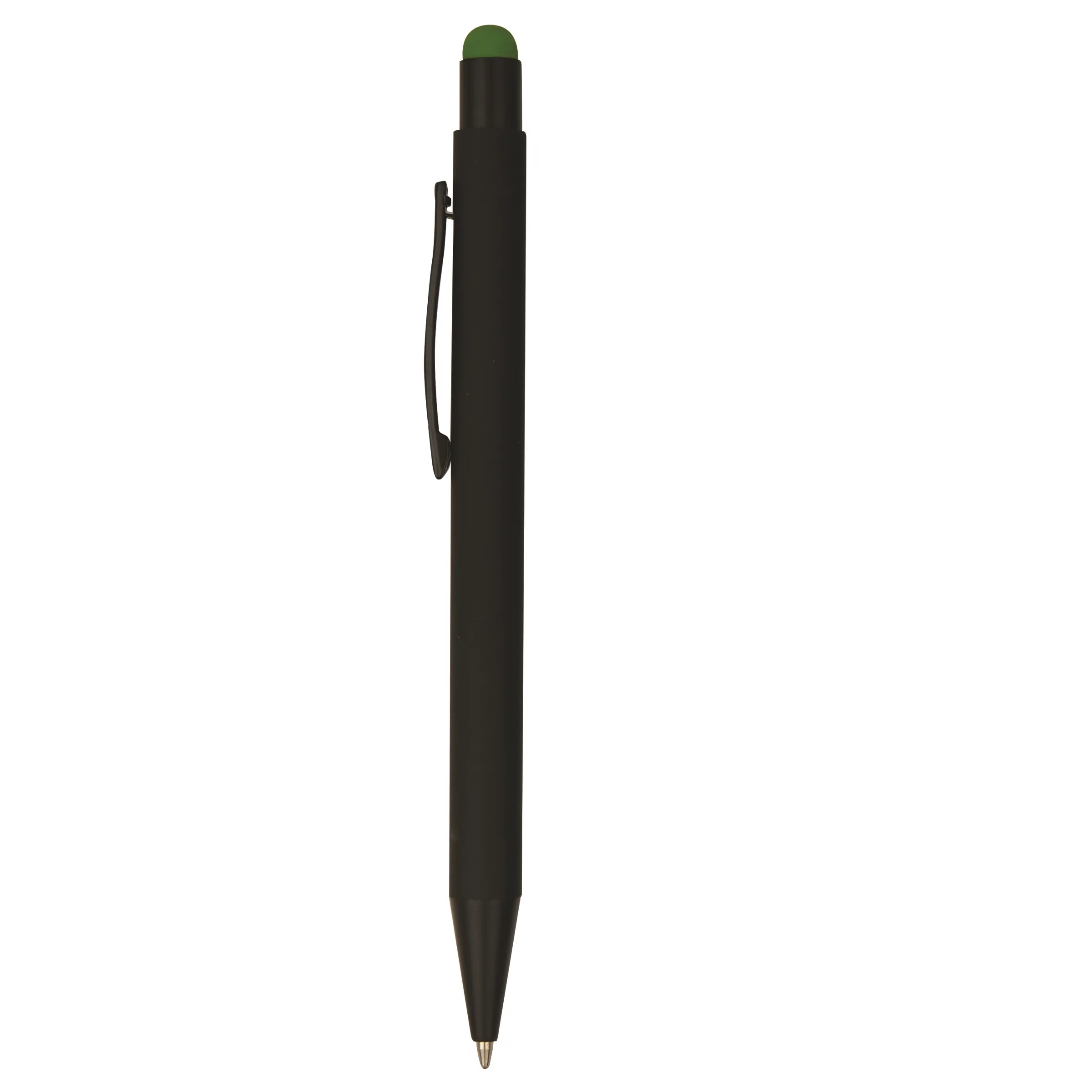 Color Chrome Engraved Soft Rubber Click Ballpoint Stylus Pen 8