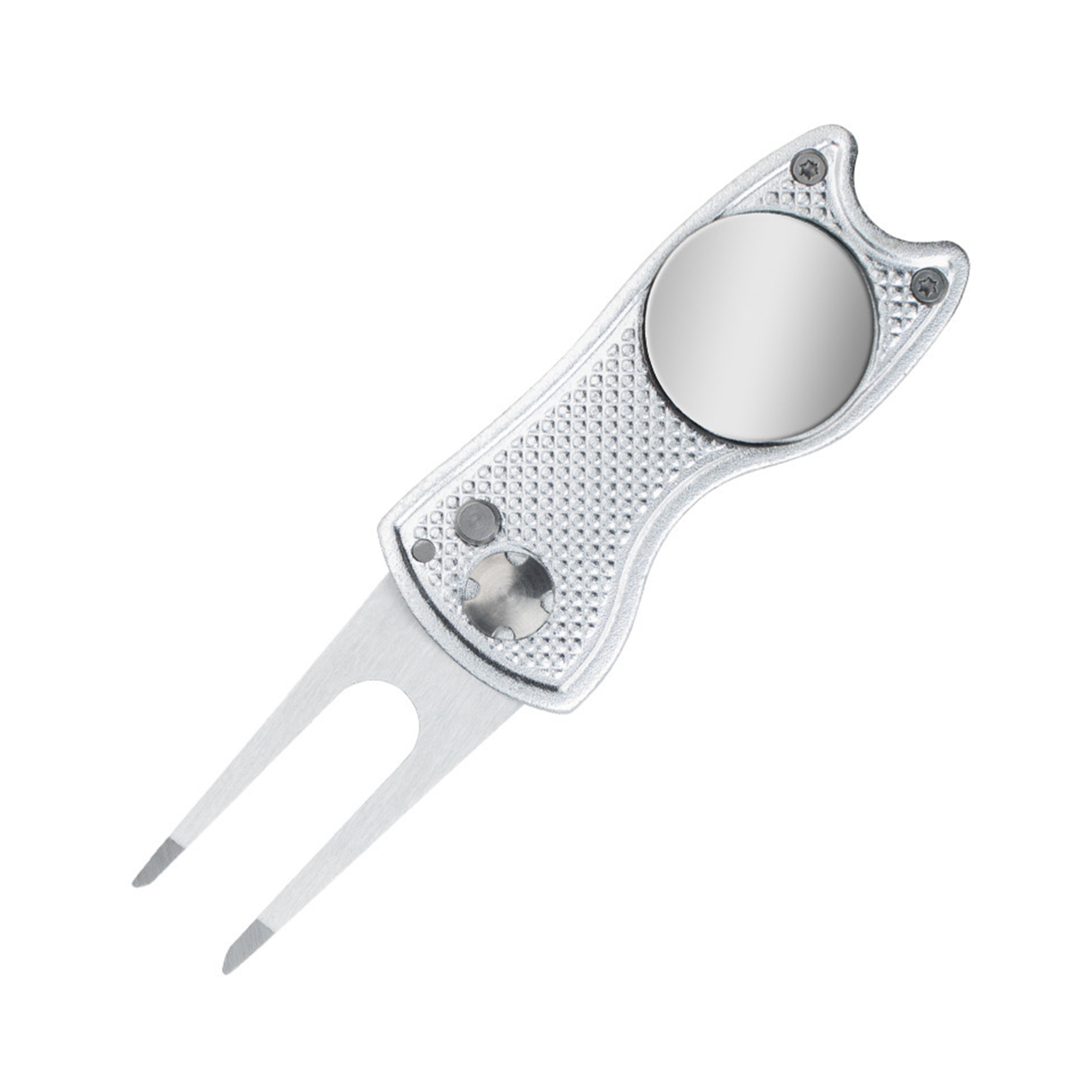 Metal Foldable Golf Divot Tool Magnetic Marker 10
