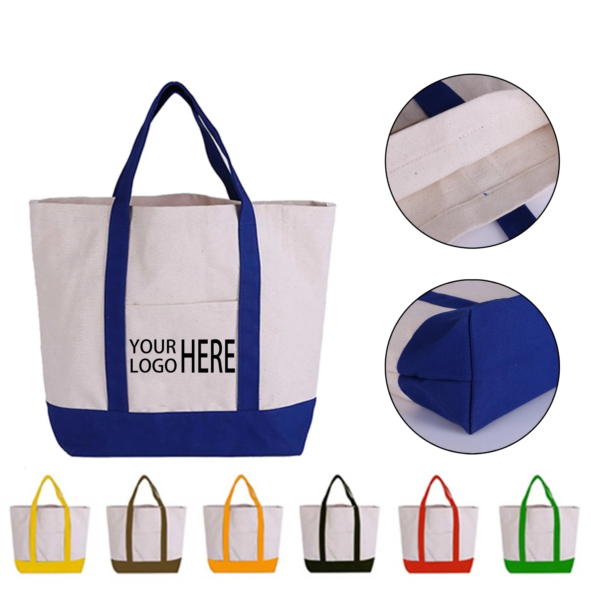 MOQ 20 Customizable Canvas Tote 1