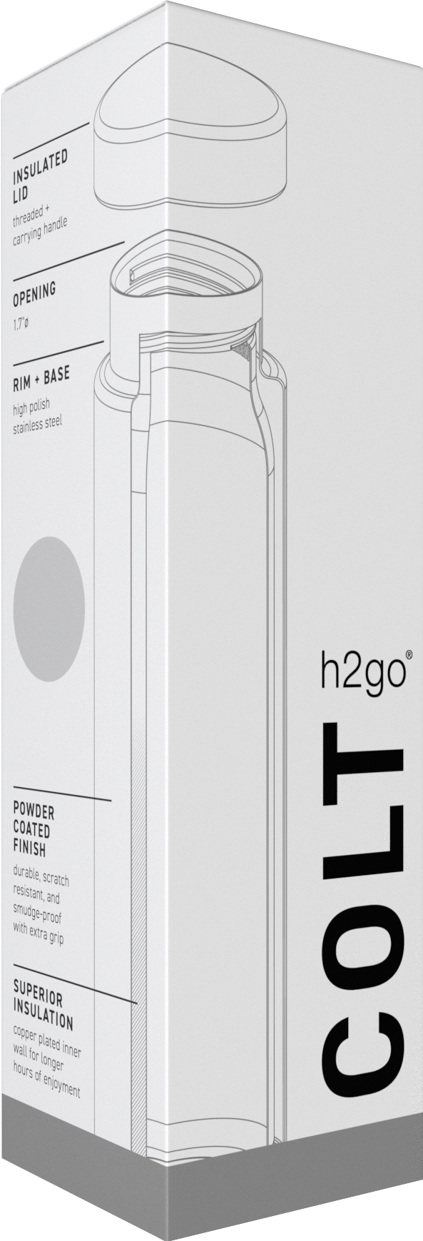 16.9 oz h2go colt - powder 35