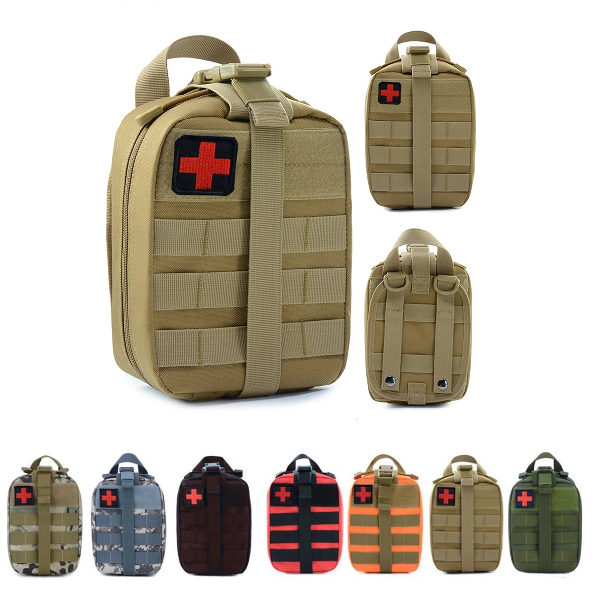 Tactical MOLLE Rip Away EMT First Aid Pouch Medical Bag 4