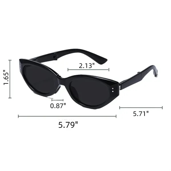 Cat-Eye UV Protection Sunglasses - Foldable Fashion Shades 13