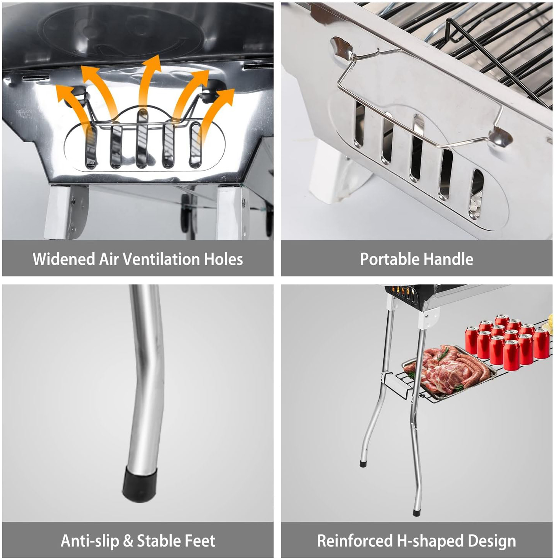 Portable 2-in-1 BBQ Grill and Deep Fryer 3