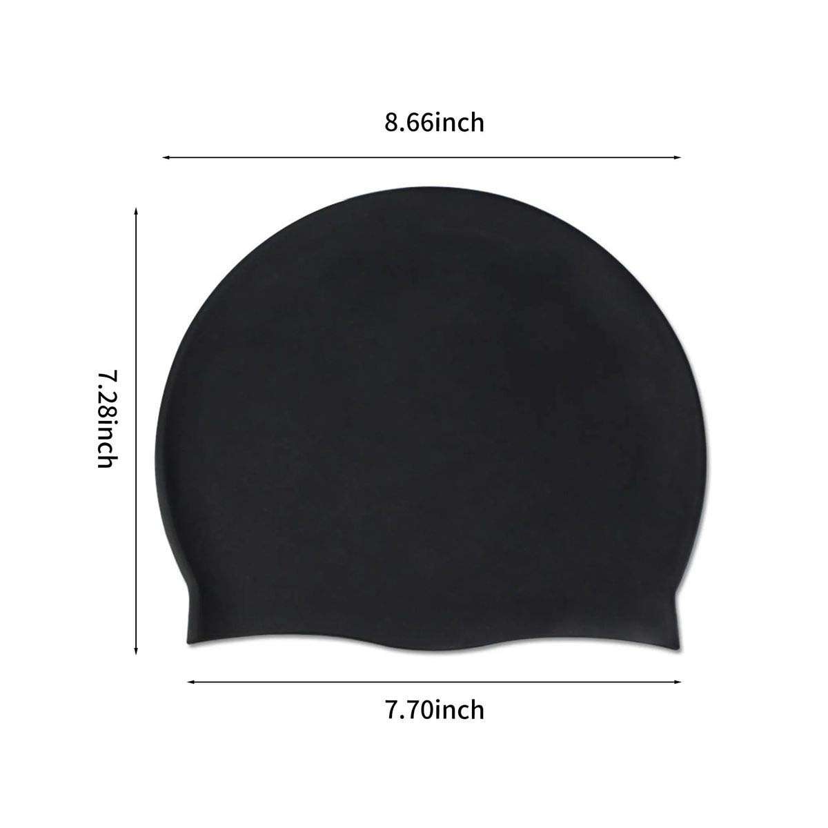 Smooth Silicone Cap for Competitive Swimming 2