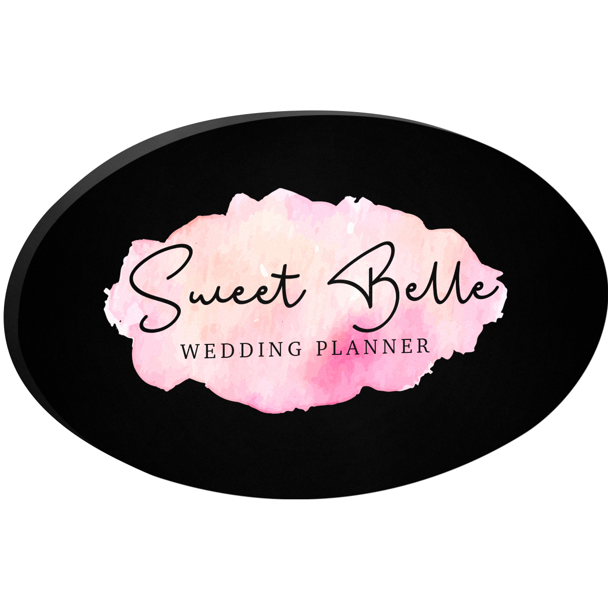 Black Oval Paper Weight (4"x 2 1/2"x 3/8") Full Colour PhotoImage 2