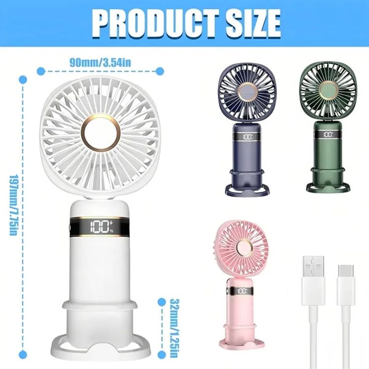 Mini Handheld Fan Cooling Travel Portable 3