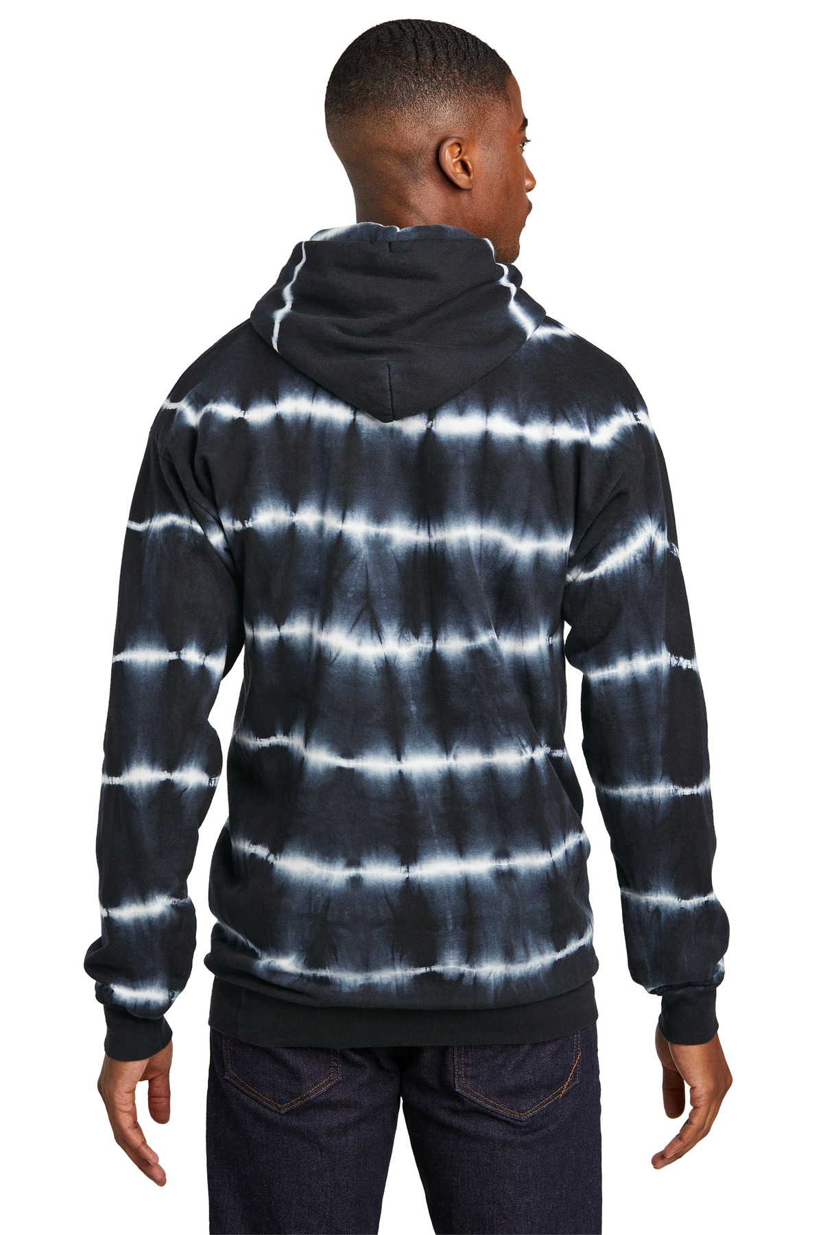 Allover Stripe Tie-Dye Fleece