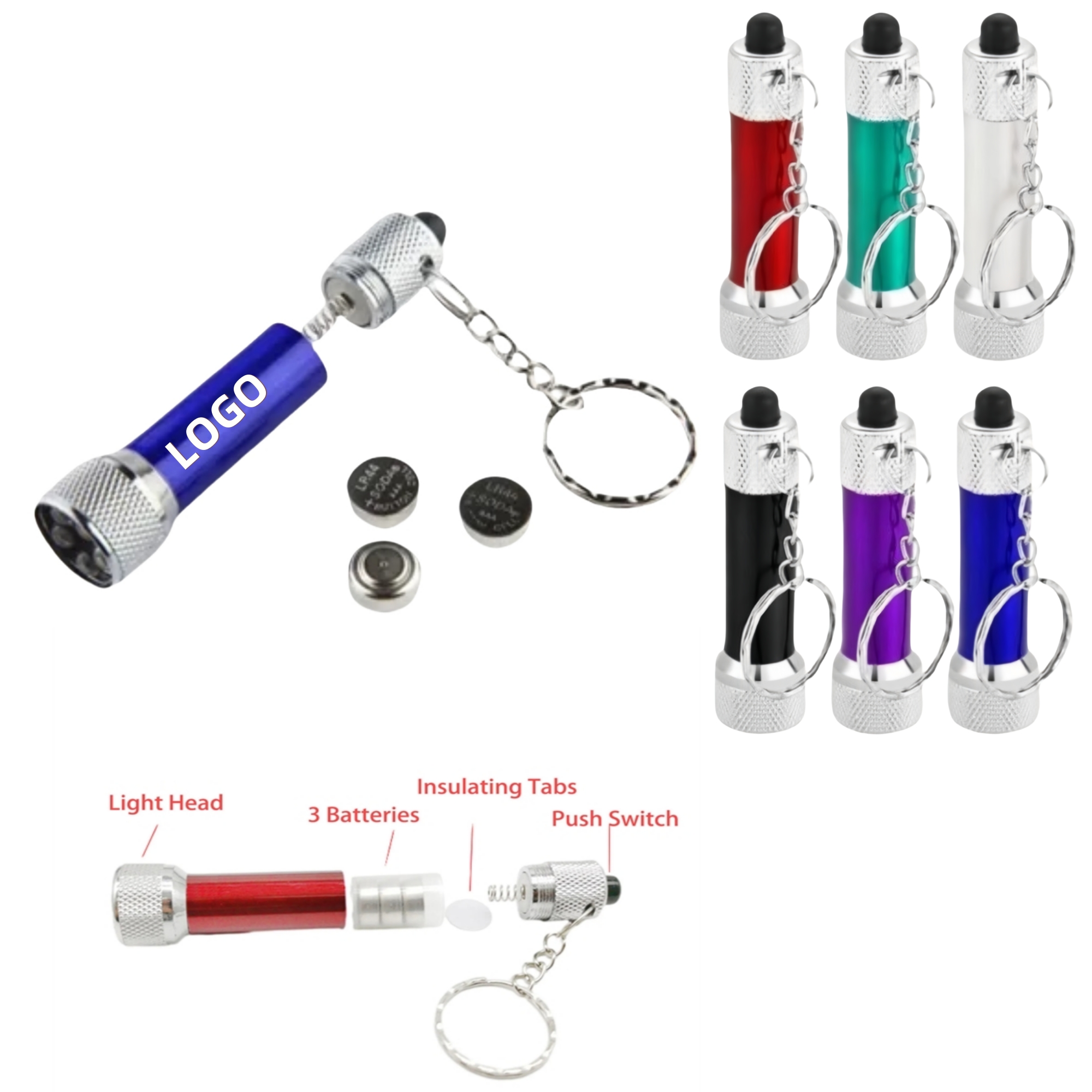 Mini Torch Light With Key Chain 2