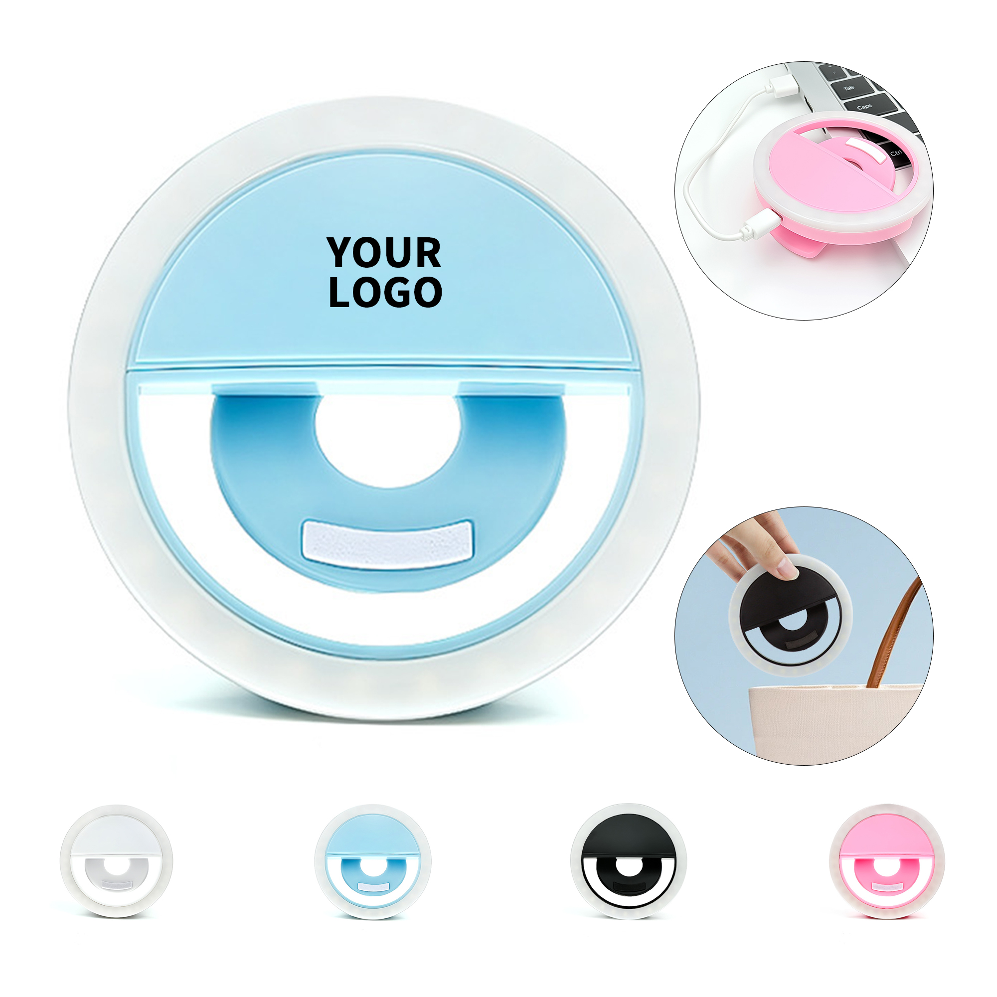 LED Ring Light Selfie Illuminator With USB Cable 1