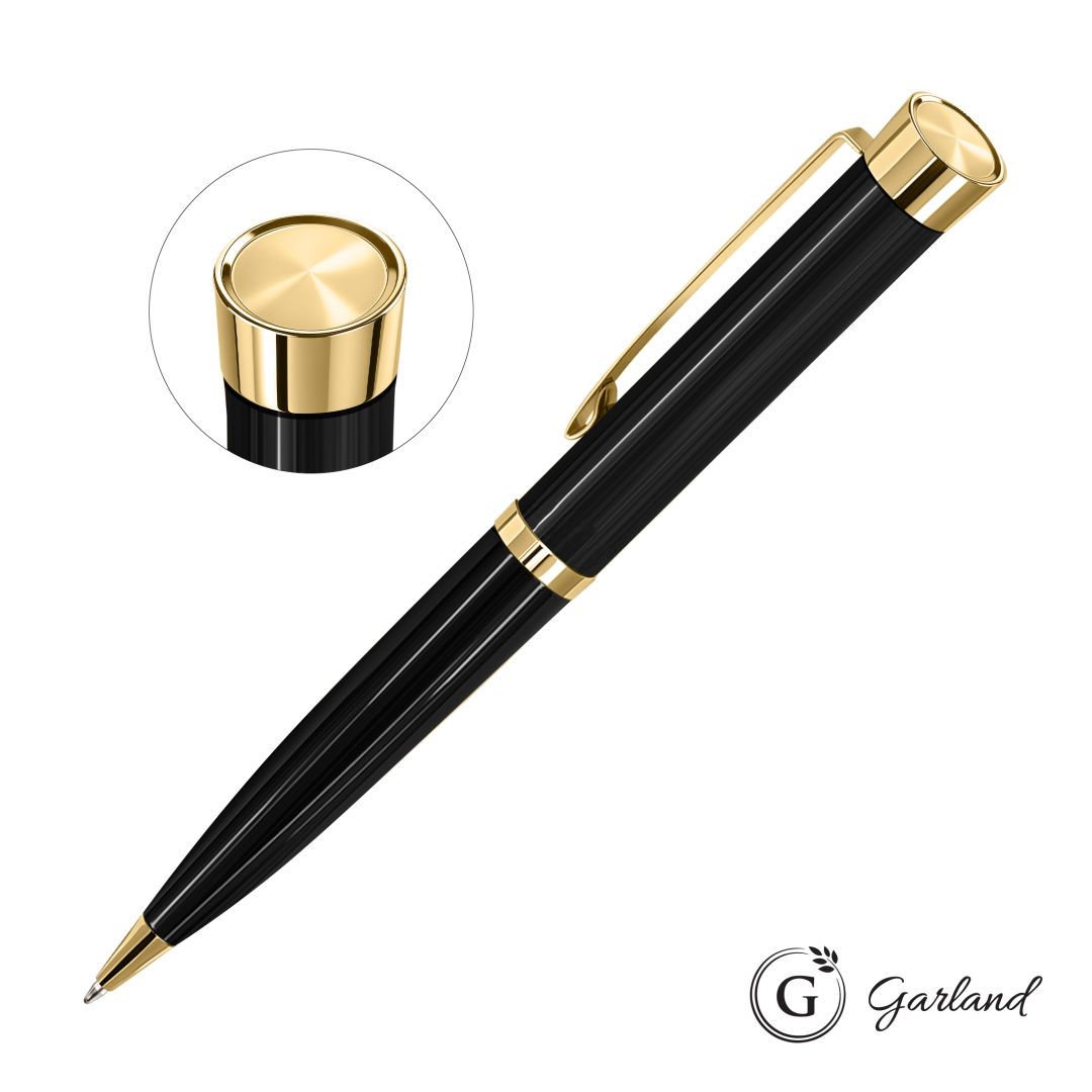 Garland® Executive Color Custom Emblem Ballpoint Pen - Gold 3