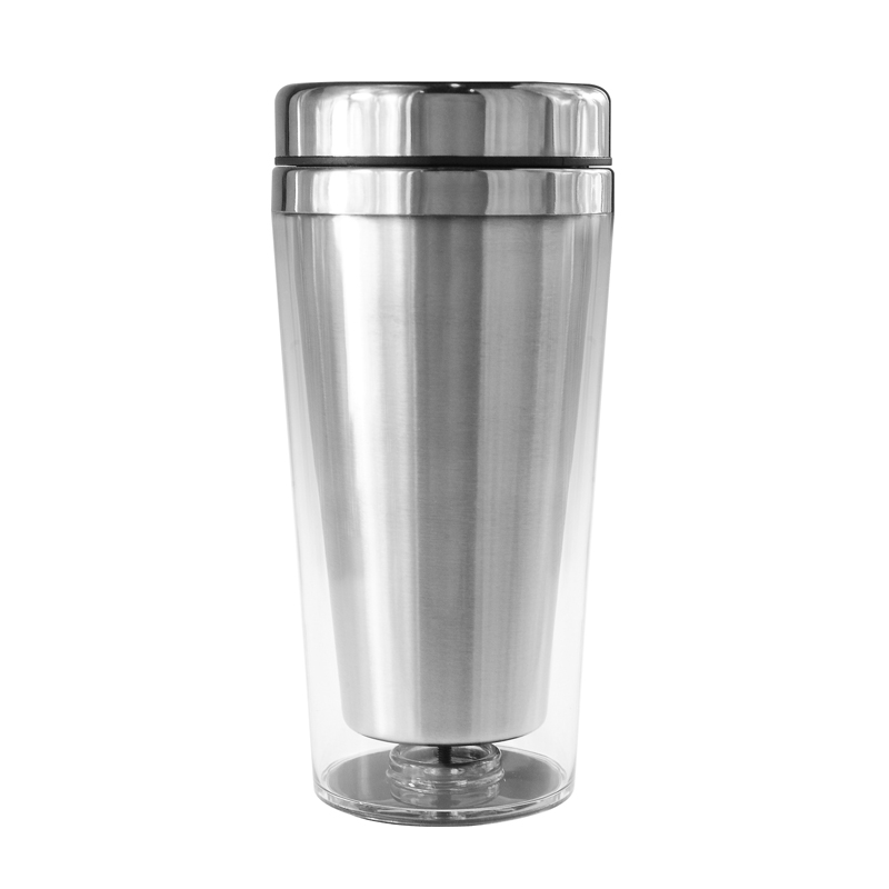 16 Oz. ValuePlus Double Wall 18/8 Stainless Steel Tumbler (Silver) 2