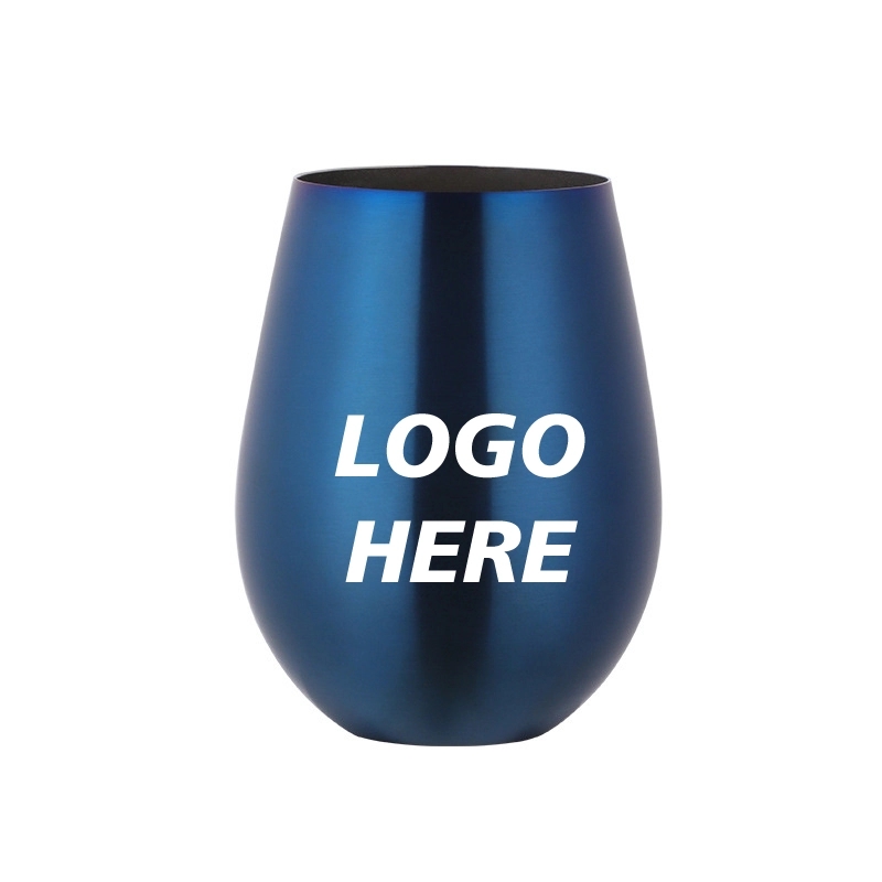 Custom 17 oz Stainless Steel Unbreakable Wine Glasses 3