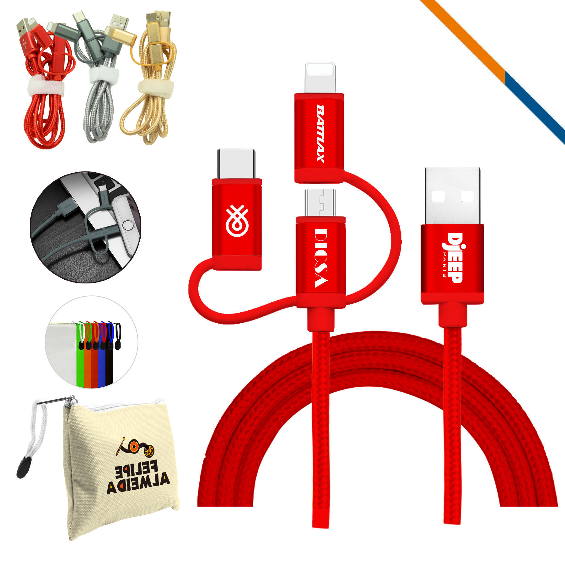 Welsh 3-in-1 Charging Cable 1