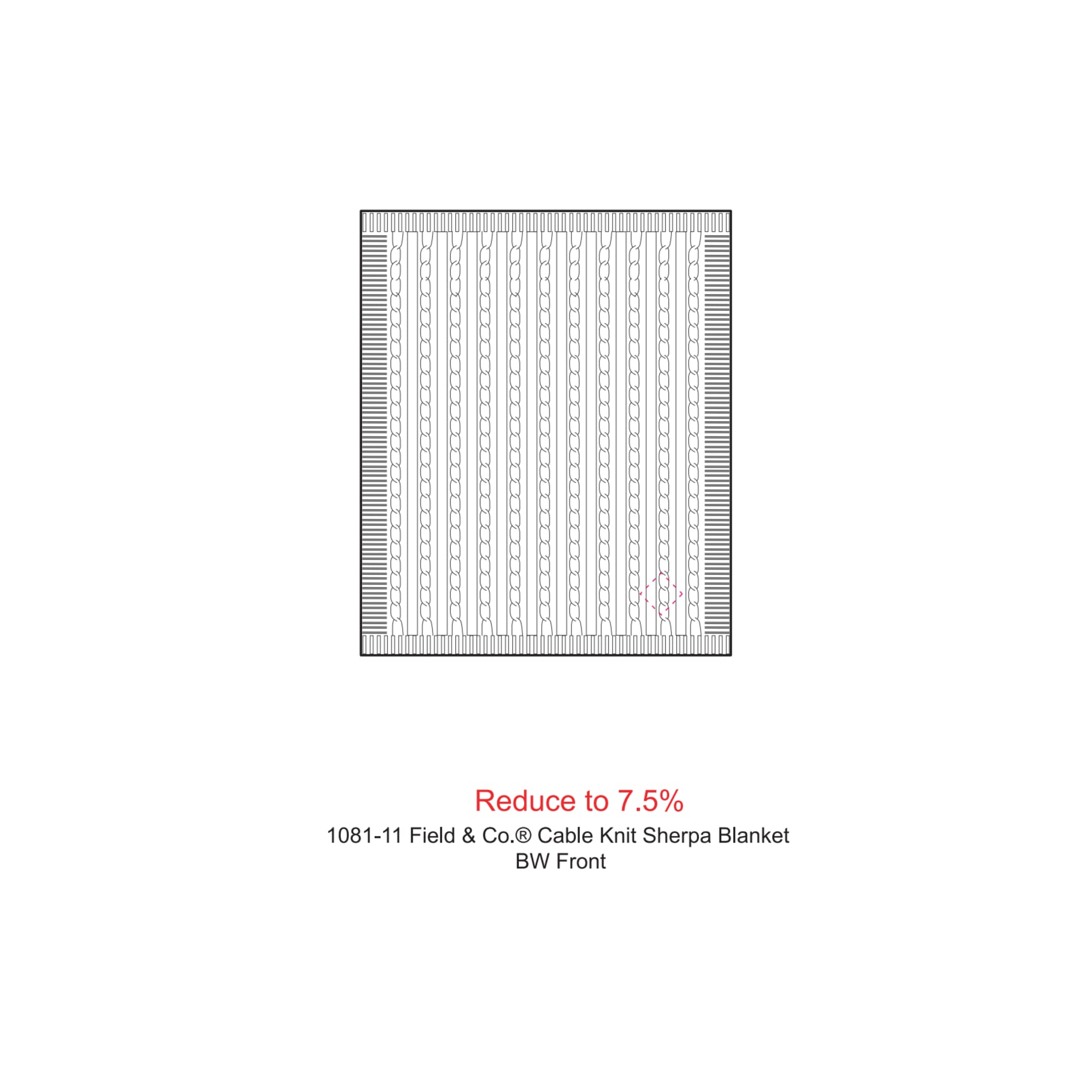 Field & Co.® Cable Knit Sherpa Blanket 40