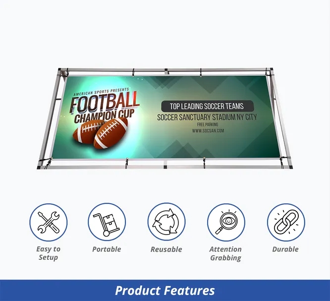 Horizontal A Frame with Banner (21ft x 3ft) 3