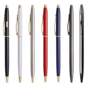 Luxury Waved Twisted Metal Pen 12