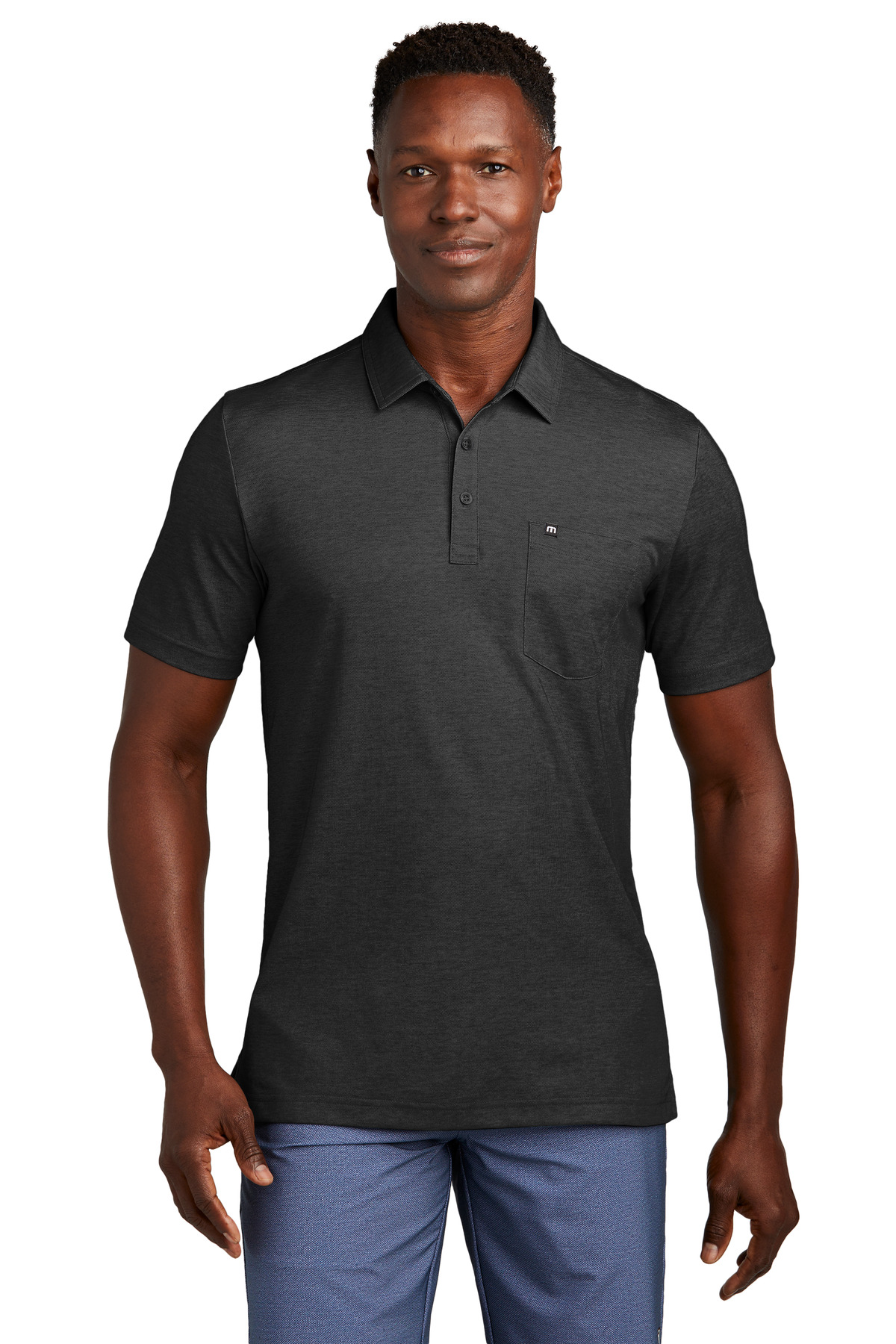 TravisMathew® Oceanside Heather Pocket Polo 6