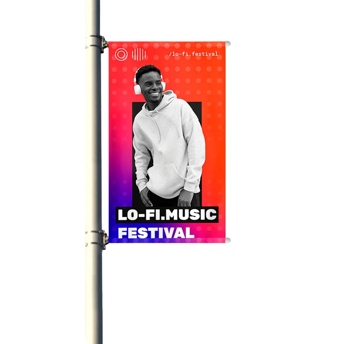 Street Pole Banner Standard Brackets Single/Double 2