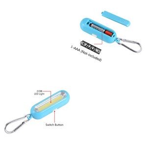 Compact Rectangle Flashlight Keychain With 3 Light Modes 8