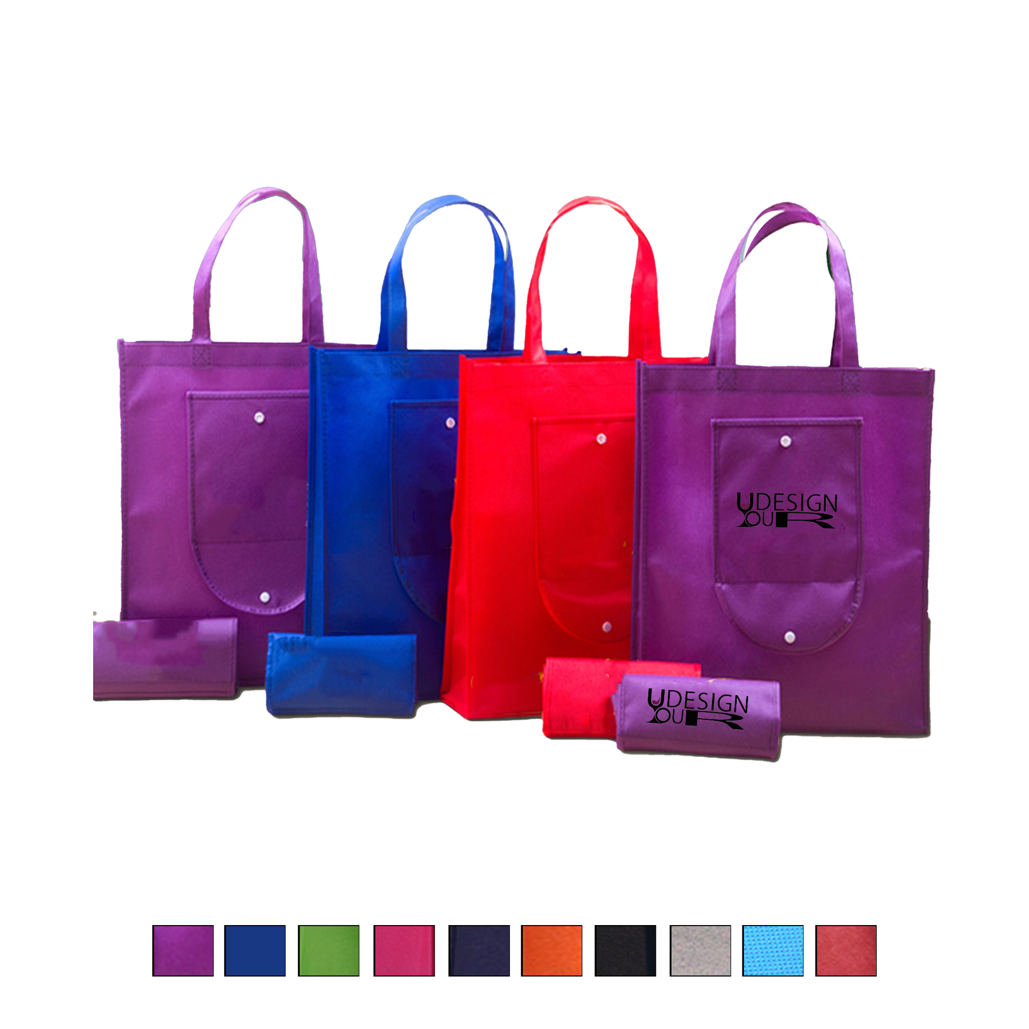 Non-woven Fabric Recycled Foldable Grocery Shopping Bag 1