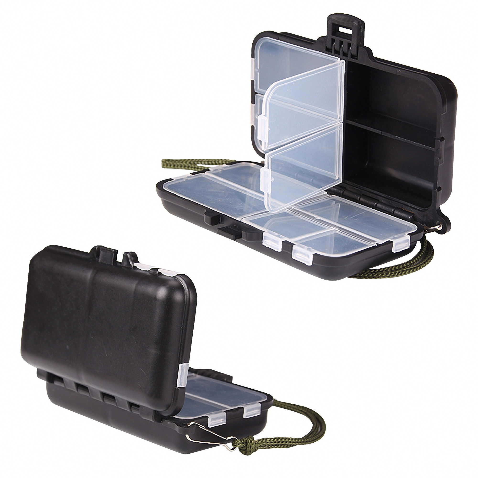 Fishing Tackle Box with Gear Storage 2